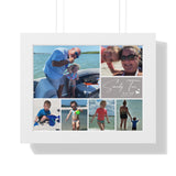 Photos Collages Prints -- White framed poster/ 11"x14" -- Sandy Toes 2021