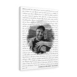 Lyrics -- Charlie & Melanie 02-27-2021 -- Canvas 18x24 -- Printify