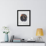 Lyrics -- Robert and Maranda -- Black framed 16x20 -- Printify