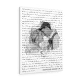 Music Lyrics Song -- Canvas 24"x30" -- Stephon & Ashlee
