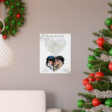 Lyrics Song -- poster/ 11''x14'' --  Jacob & Mazy