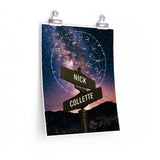 Stars Map -- Poster 11"x14" -- Nick & Collette