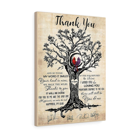 Thank you -- 8 -- Canvas 18x24 -- Printify