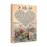 In My Life Lyrics Poster -- Canvas 11"X14" -- 24 -- printify