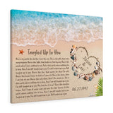 Lyrics -- Jason & Lori 06.27.1997 -- Canvas 24x30 -- Printify