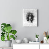 Lyrics Song -- Canvas 8"x10" -- James & Claudia