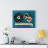 Cassettes-Tape Prints -- Canvas  18"X24" -- Erica & Rich