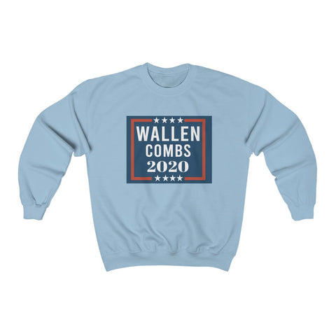 Wallen Combs 20 -- Unisex Crewneck Sweatshirt -- Light Blue -- 2.1 -- printify