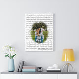 Lyrics -- Danny & Megan May 21, 2022 -- Canvas 18x24 -- Printify