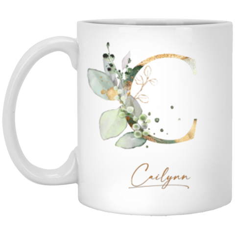 CC 11oz. White Mug - Cailynn C Botanica