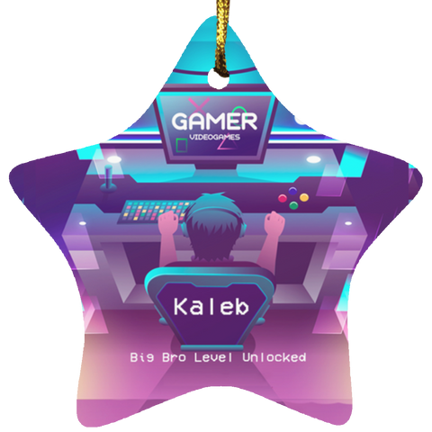 Gamer Ornament -- Kaleb -- 3 -- CC