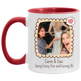 Mug -- Carin & Lisa -- Pink Accent -- CC