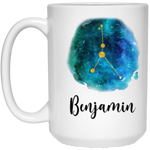 Zodiac Constellation Mug(Cancer) -- 15oz -- Benjamin -customcat