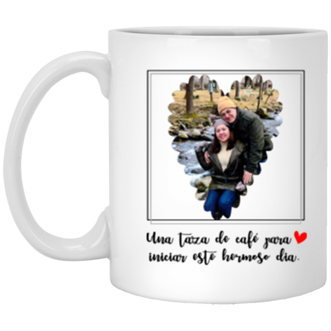 CC 11oz. White Mug - Carlos Una taza