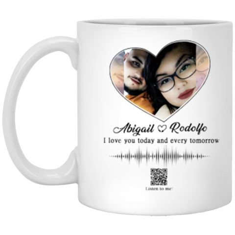 Valentine's Day Mug -- 11oz --  Abigail & Rodolfo -- CC
