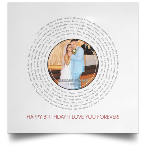 CC 16x16 Poster - Matthew & Mary - Crazy Love