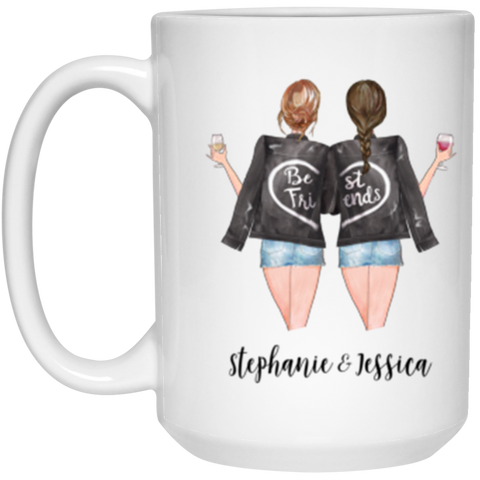 Fiend mug --  Stephanie & Jessica  -- 15oz -- CC