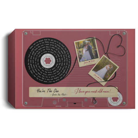 Cassette -- James & Heidi 10.10.2020 -- Canvas 12x18 -- CC