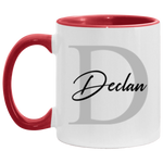 Be Your Favorite Styles 11 oz. Red Accent Mug -- Declan