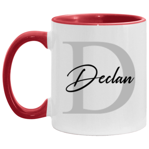 Be Your Favorite Styles 11 oz. Red Accent Mug -- Declan