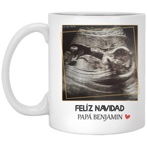 CC 11oz. White Mug - FELÍZ NAVIDAD PAPÁ BENJAMIN