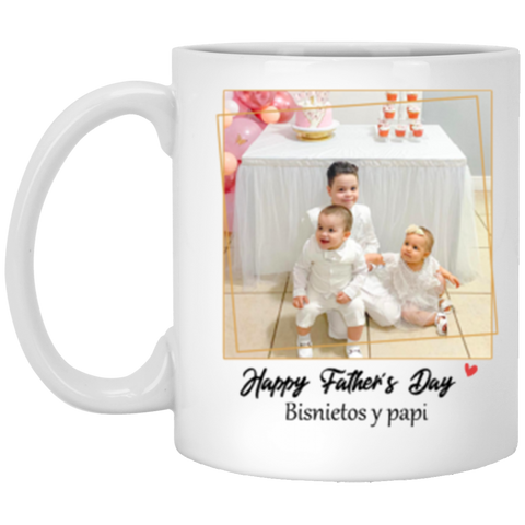 Dad mug -- Bisnietos y papi  -- 11oz -- CC