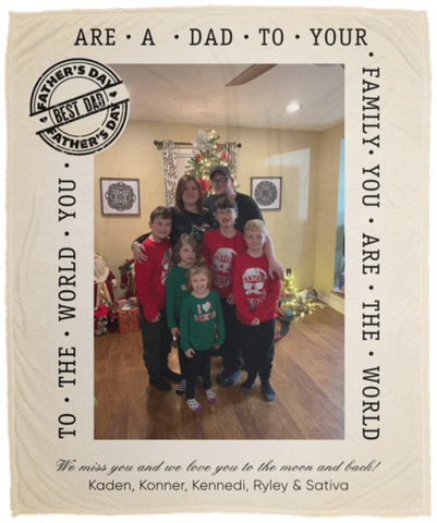 Dad Blanket - 50x60 -- Kaden, Konner -- cc