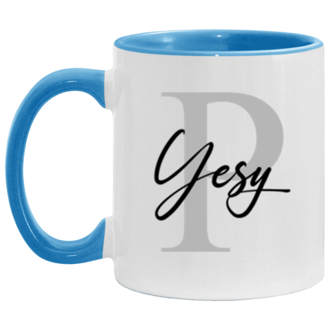 Name Mug -- P Yesy -- Blue Accent -- CC