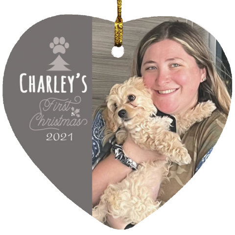 Pet Ornament --  Charley -- Heart -- CC