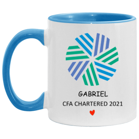 Name Photo Mug -- Gabriel  -- Blue Accent -- CC