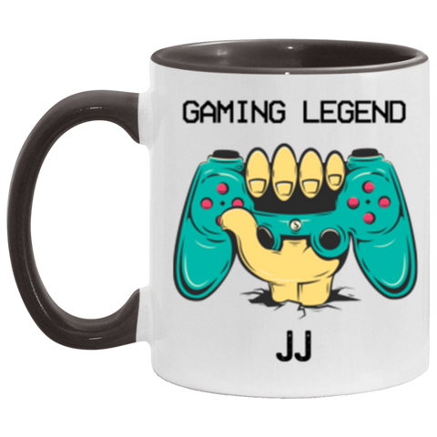Gamer Mug -- JJ -- 3 -- Black accent -- CC
