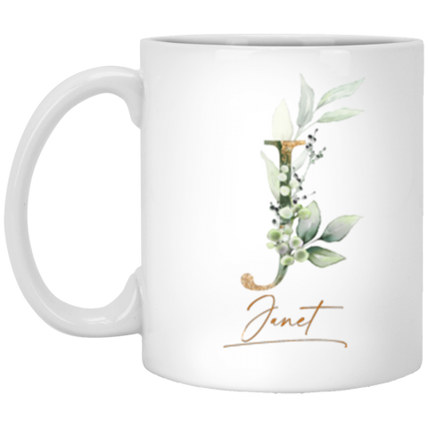 Name mug -- Janet (Botanica and Gold Herbs) -- 11oz -- CC
