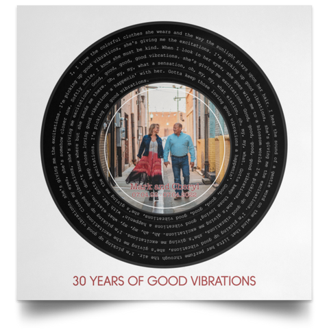 CC Poster 16x16 - Mark and Cheryl - Vibrations