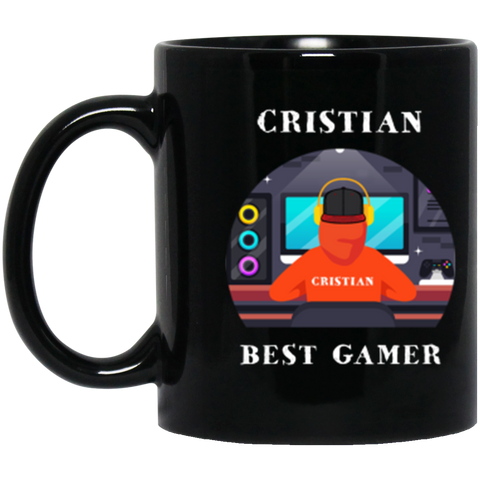 Gamer Mug --  CRISTIAN -- 11oz Black -- CC