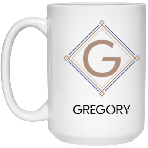 name mug -- Gregory (style 3) -- 15oz -- CC
