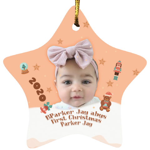 Christmas Ornaments(Baby Portraits) -- Star -- BParker Jay