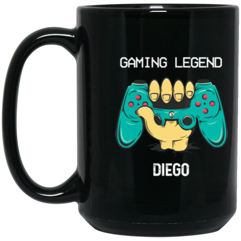 Gamer Mug -- Diego -- 15oz Black -- CC
