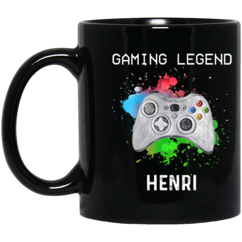 Gamer Mug -- Henri -- 1 -- 11oz Black mug -- CC