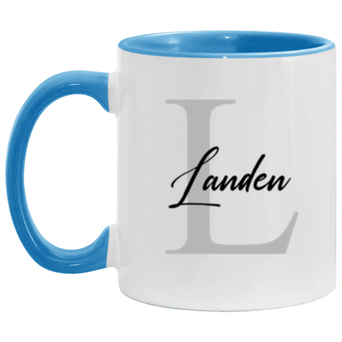 CC11 oz. Blue Accent Mug - L Landen - Style 2
