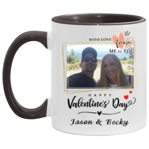 Valentine Mug -- Jason & Becky -- Black Accent -- CC