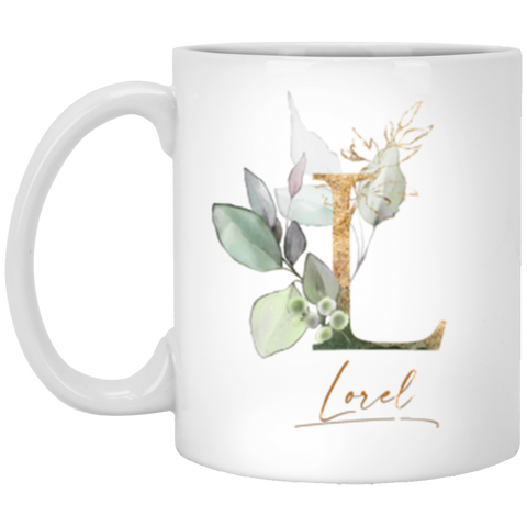 Name mug -- Lorel -- Botanica and Gold Herbs -- 11oz
