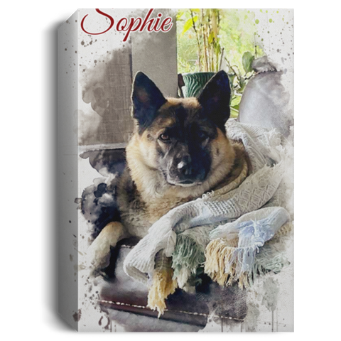 CC Portrait Canvas 1.5in Frame - Sophie Dog - 12x18