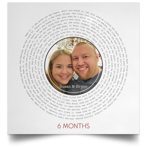 Vinyl --  Bryon & Susan 6 months -- 16x16 -- CC