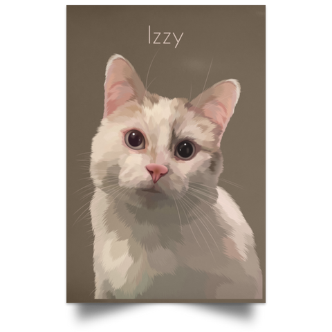 CC Portrait Poster 12x18 - Dog 2.6 - Izzy