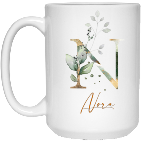 Name Mug(Botanica and Gold Herbs) -- 15oz --Nora -- customcat