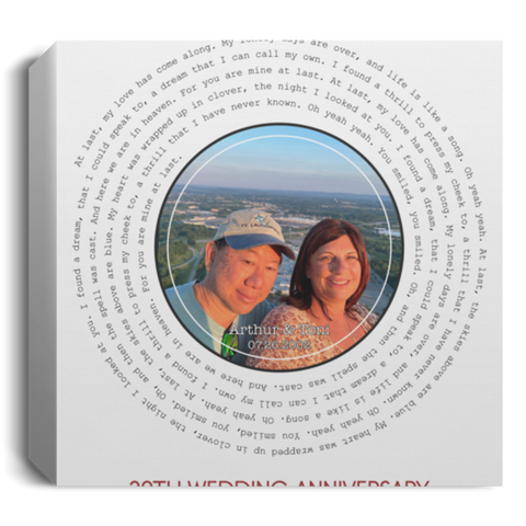 Song Record --  Square Canvas 16 -- Arthur & Toni