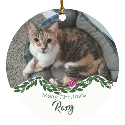 Pet Ornament -- Roxy -- Circle -- CC