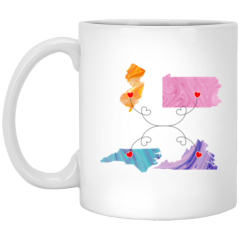 CC oz. White Mug Friends - Beaver College Friends for a lifetime.