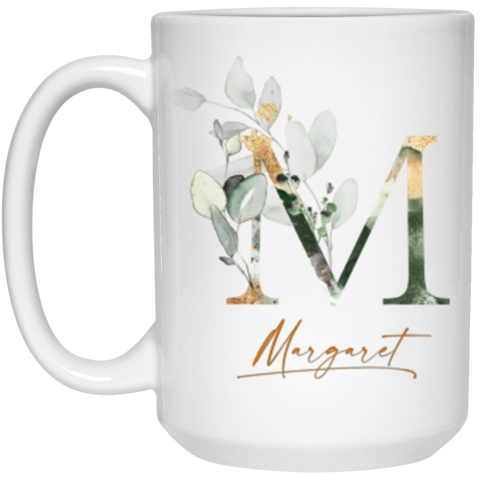 Name Mug -- Margaret Happy 80th Birthday -- 15oz -- CC