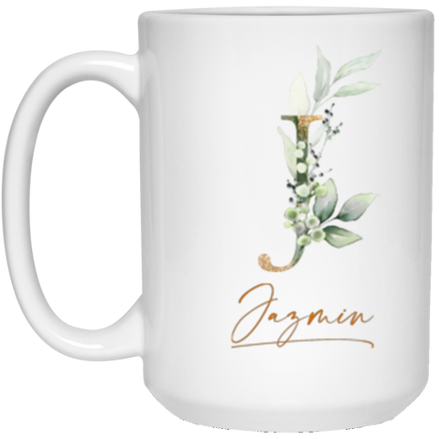 Name Mug(Botanica and Gold Herbs) -- 15oz --Jazmin -- customcat